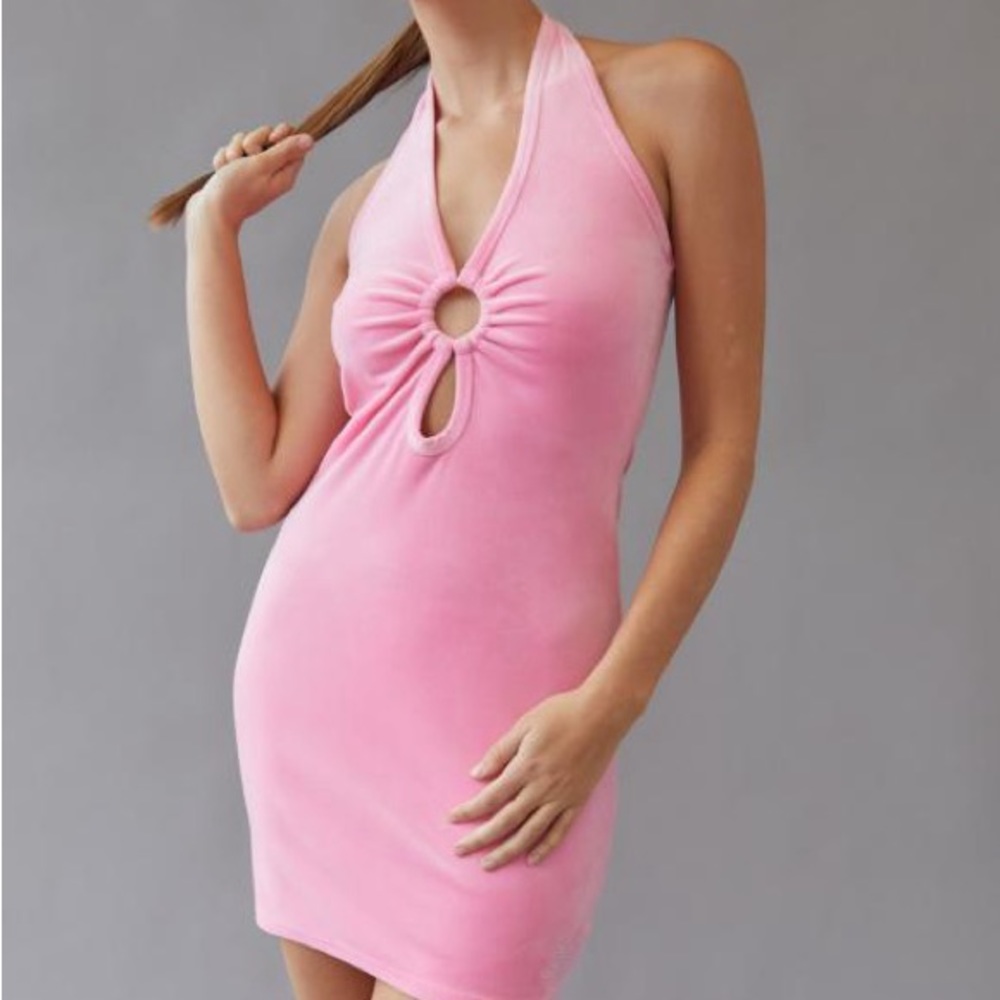 Juicy Couture Urban Outfitters Velour Mini Dress